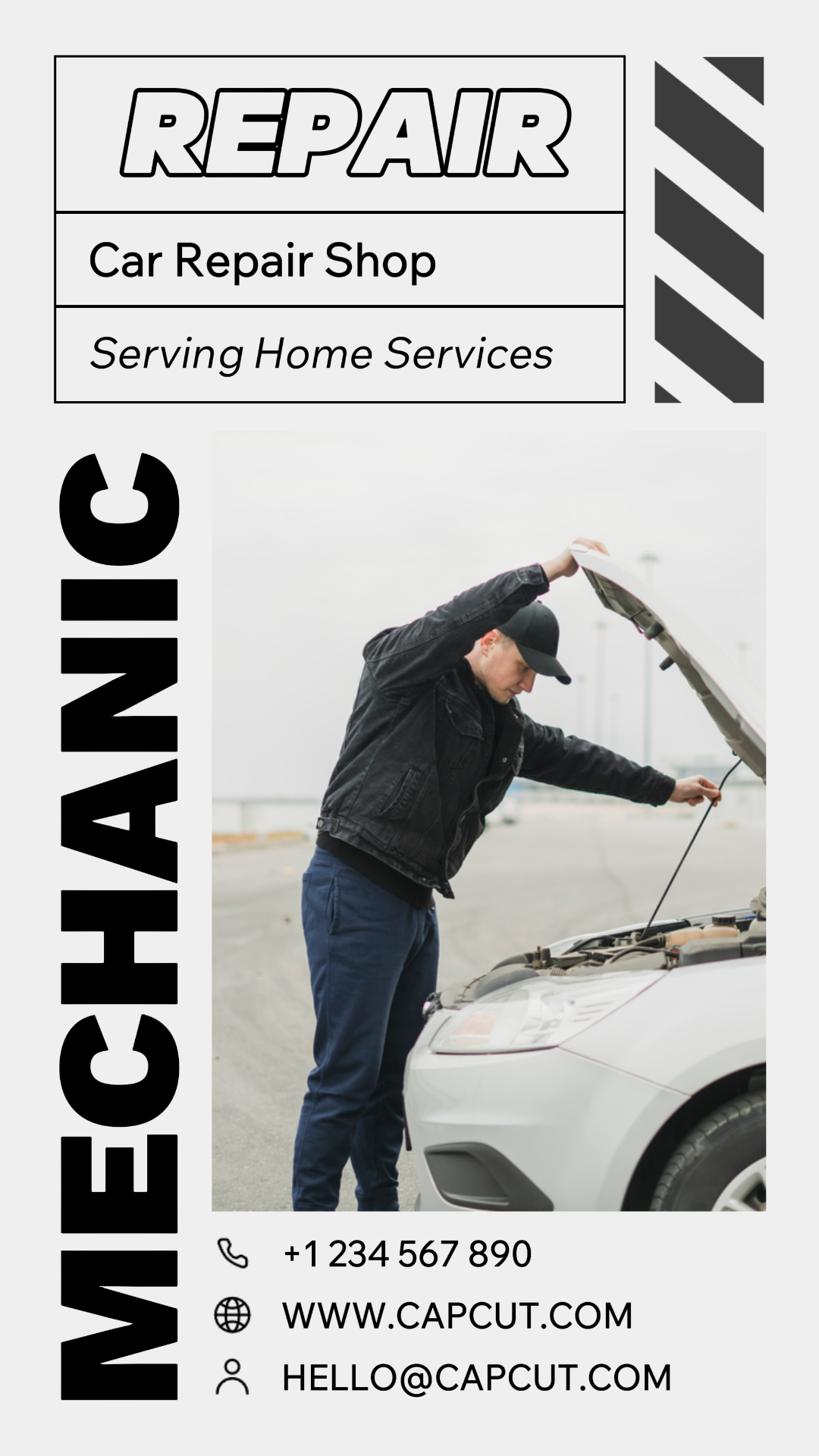 Cars Home Service Mechanic Instagram Story