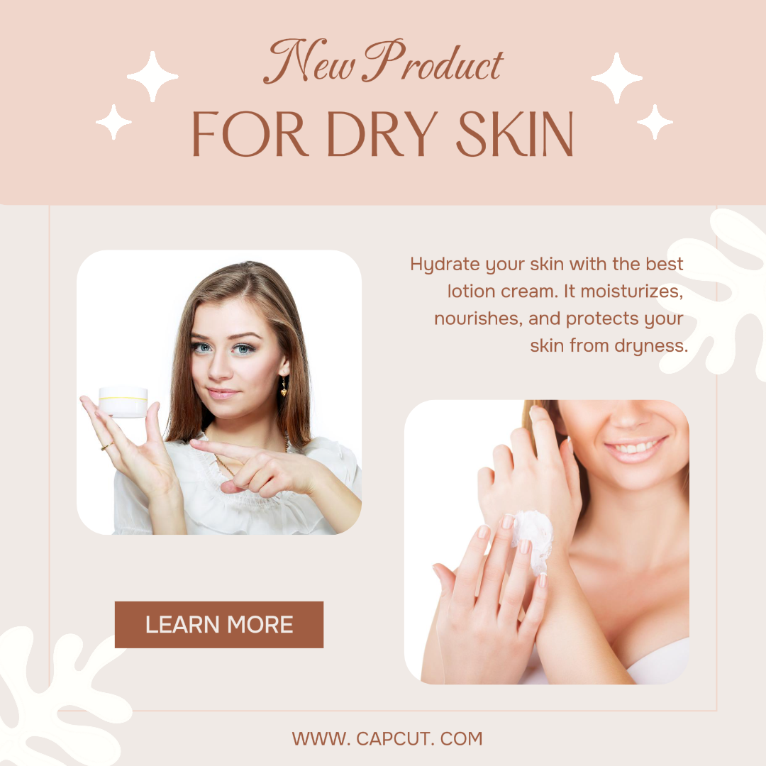 Beauté des produits pour la peau sèche post Instagram