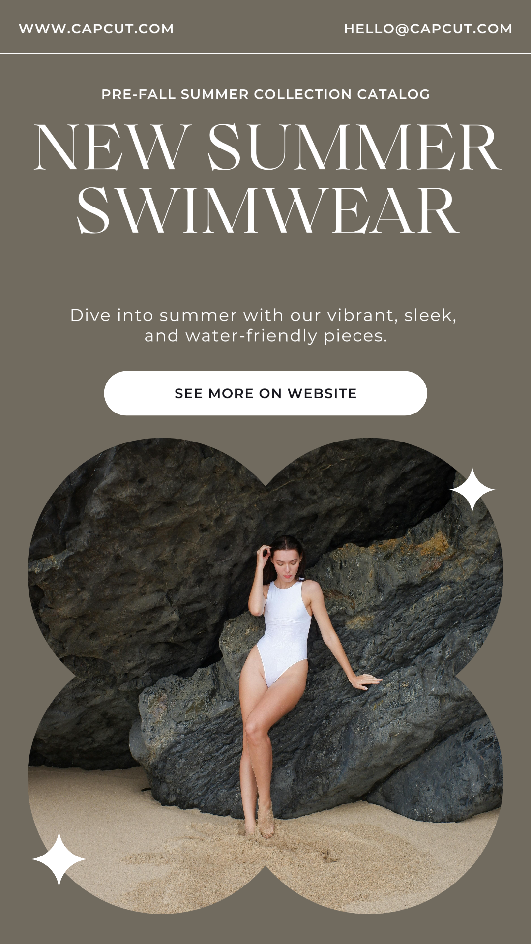 Clothing and shoes marketing poster instagram green