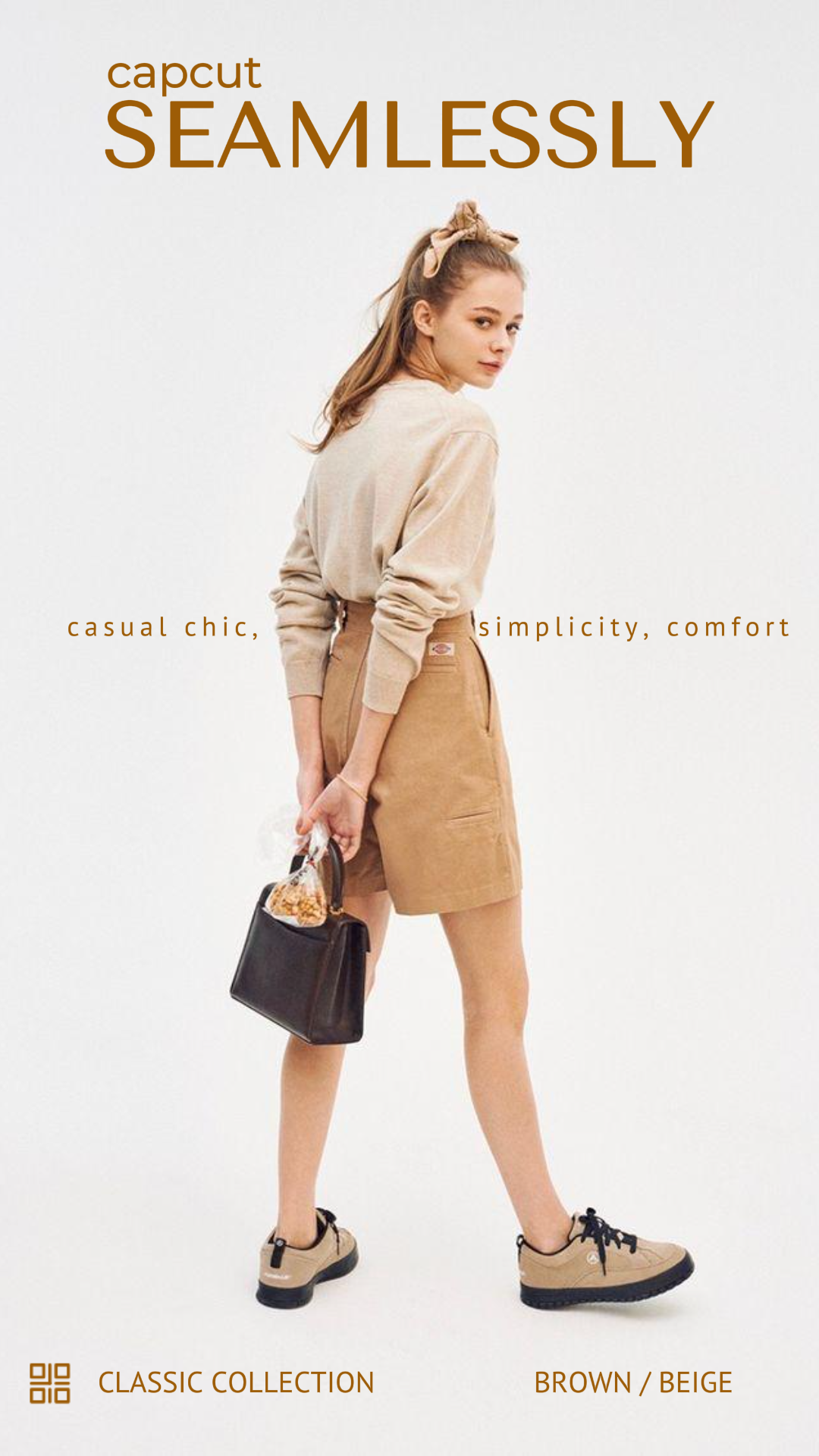 Affiche de marketing de vêtements - Collection classique transparente - Style minimaliste - Instagram Story