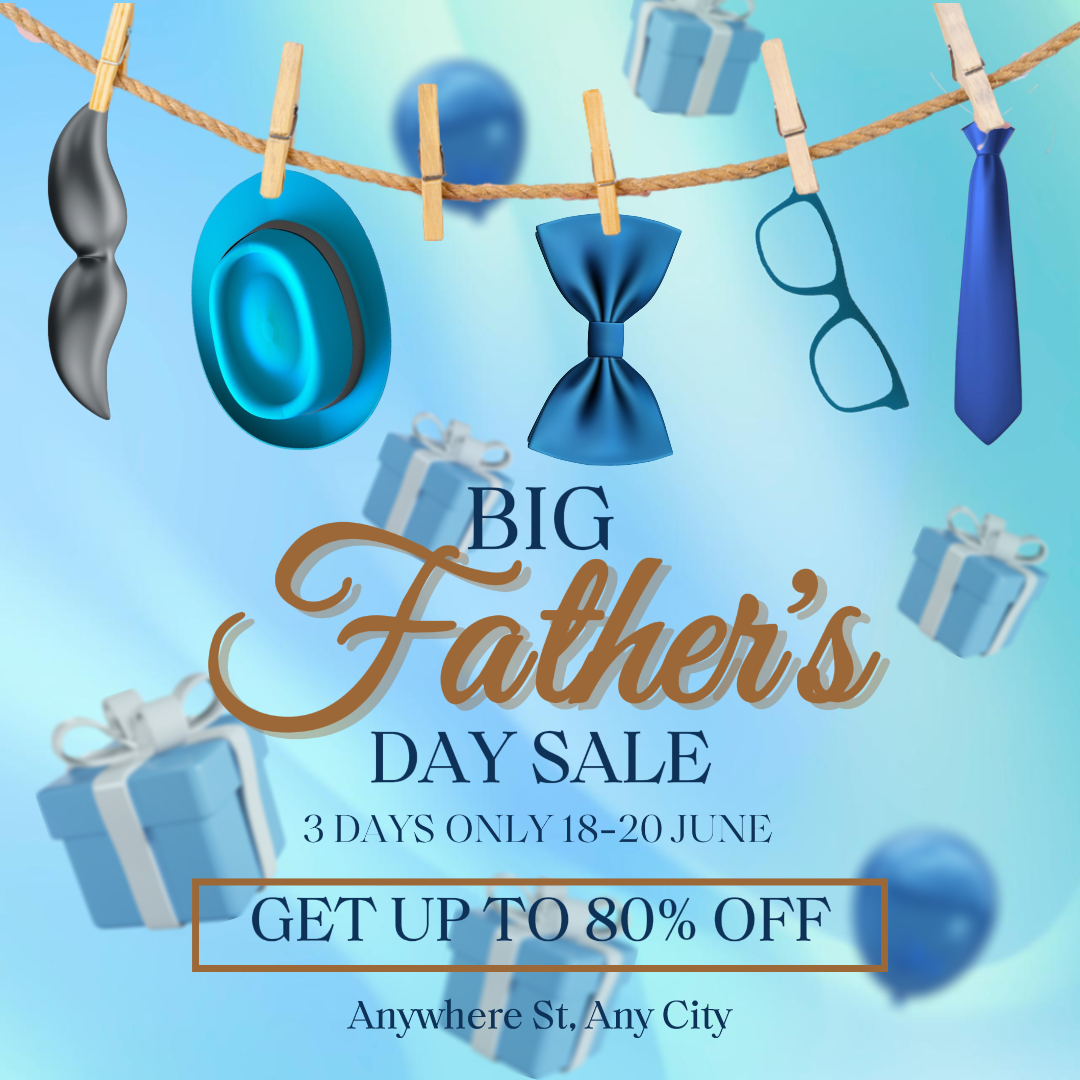Father's Day Instagram Post Big Sale
