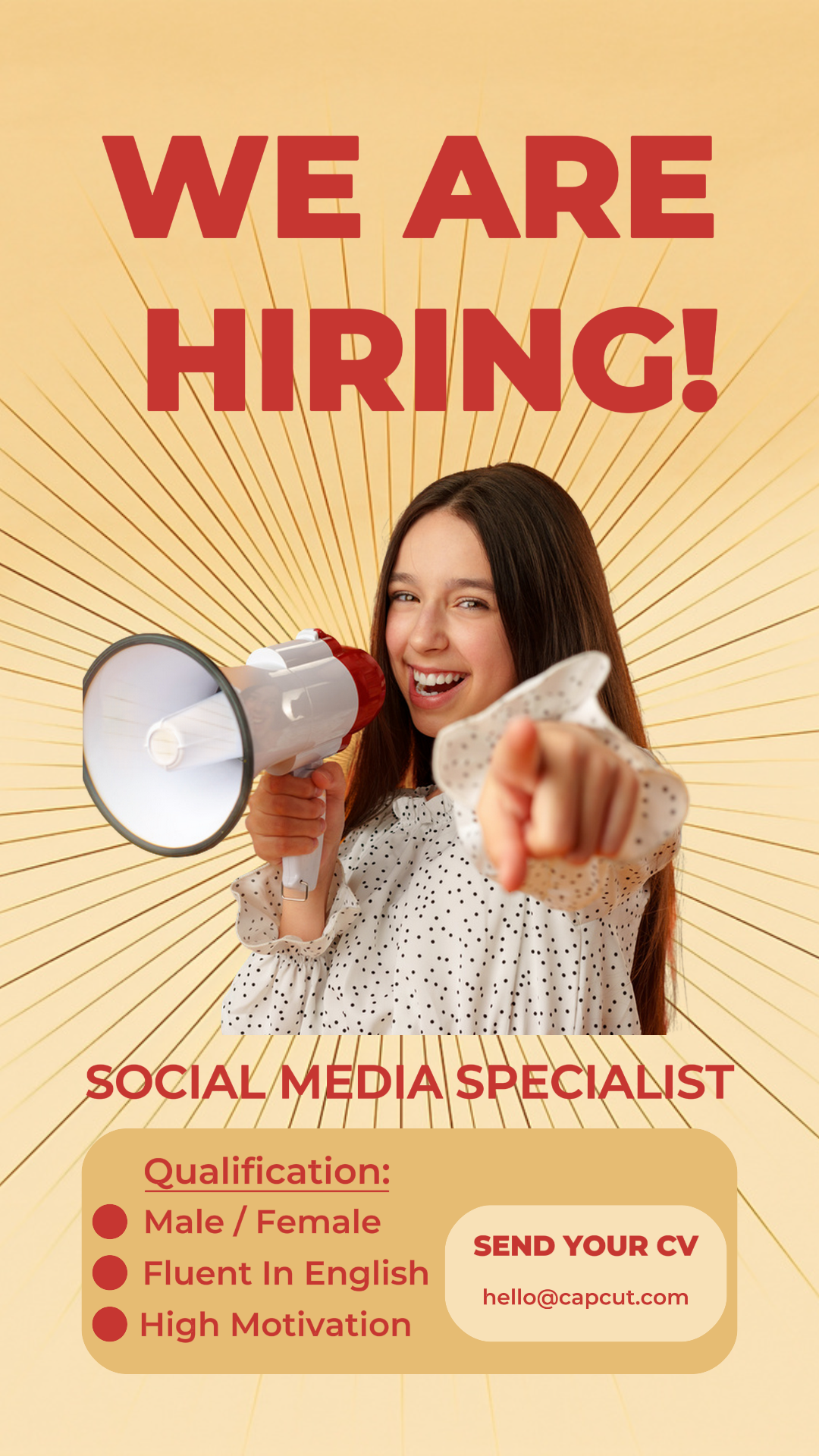 채용 중인 크리에이티브 포스터 발표 