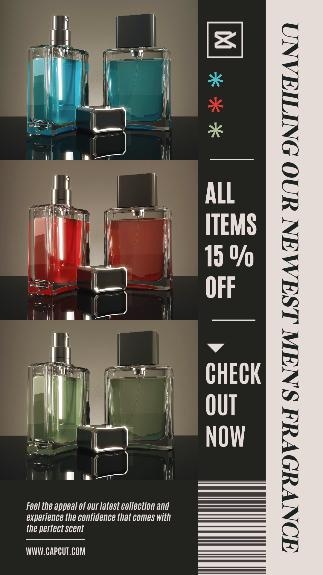 Men's Fragrance Promotion Instagram Story