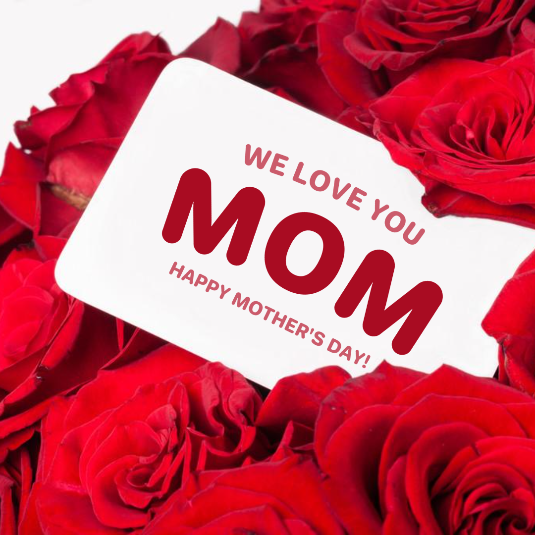 Mother's Day Instagram Post Red Rose