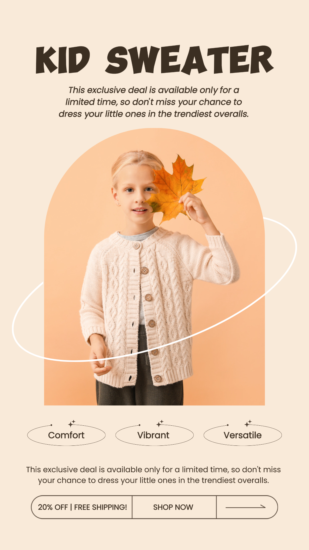 Penjualan Mode Anak - Kisah Instagram