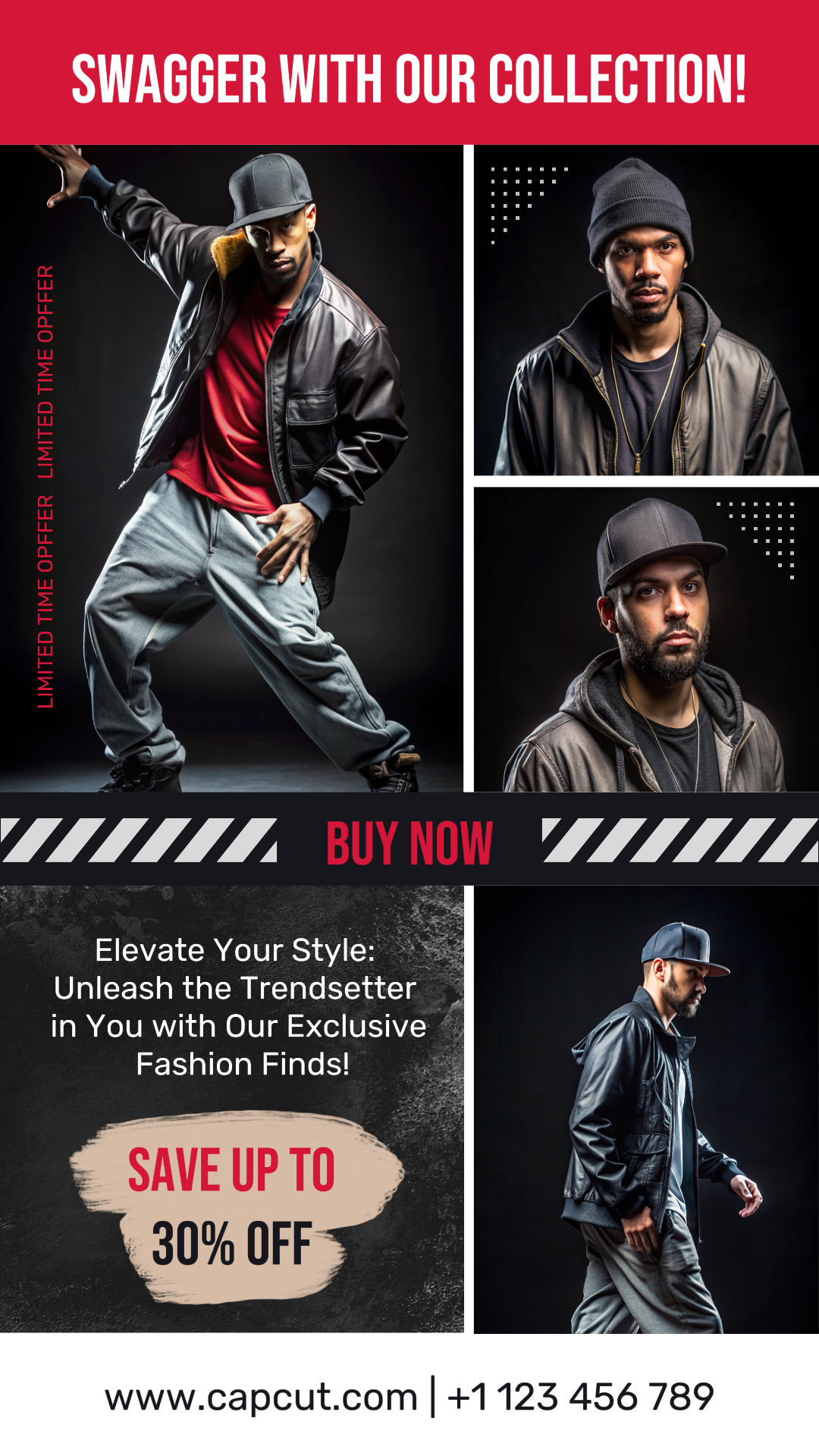 Minimalist Collage - Marketing Poster HipHop Style Fashion Collection