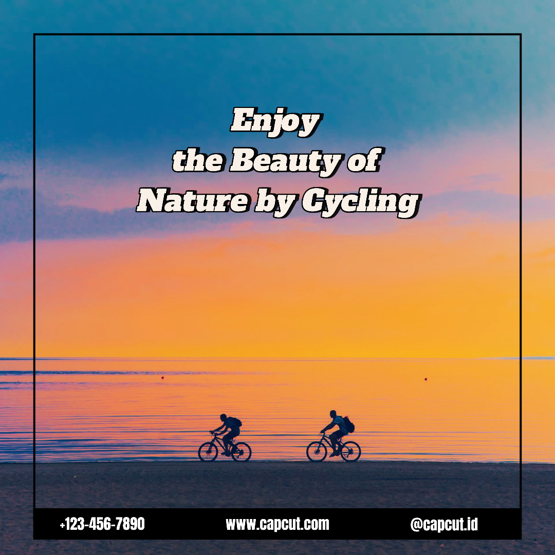 Sport und Match Radfahren kreatives Poster Instagram am späten Nachmittag