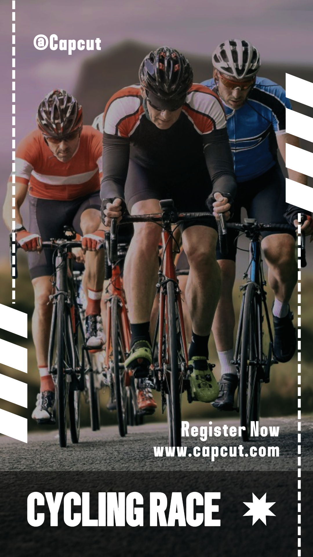 Sports and Match Marketing Poster Cycling Race Instagram Story