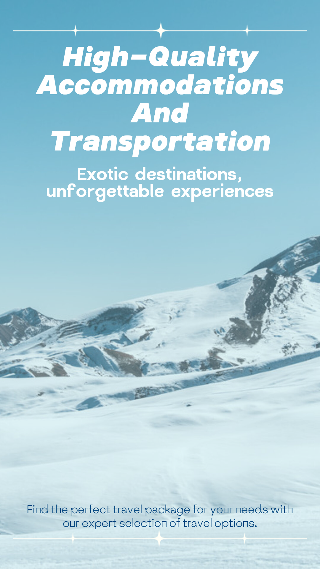 Exibição de efeitos para a indústria de viagens