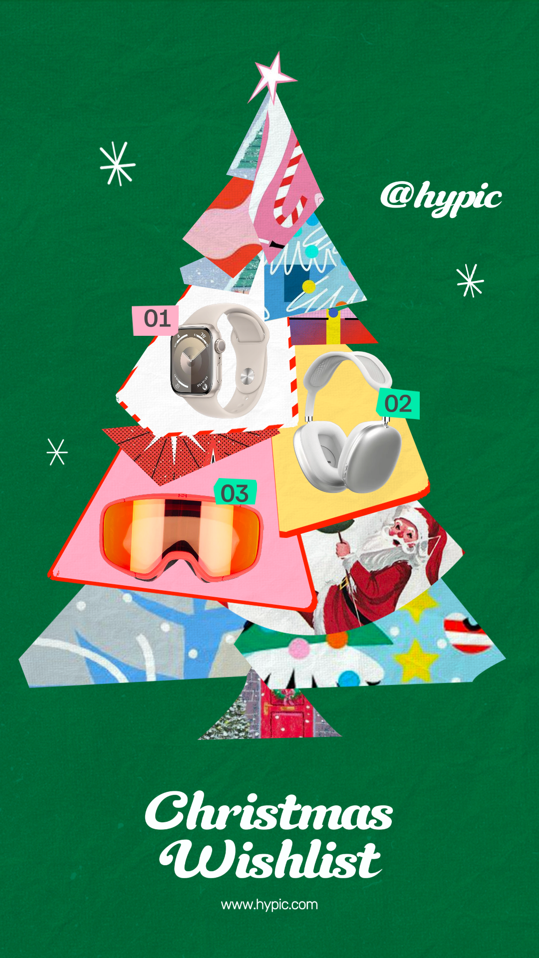 Productos electrónicos navideños Lista de deseos de relojes de pulsera