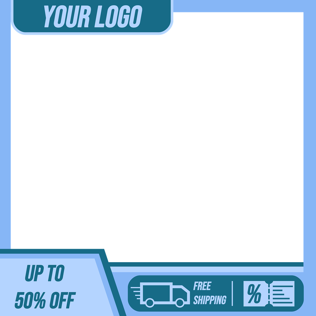 E-commerce Product Image Frame Light Blue