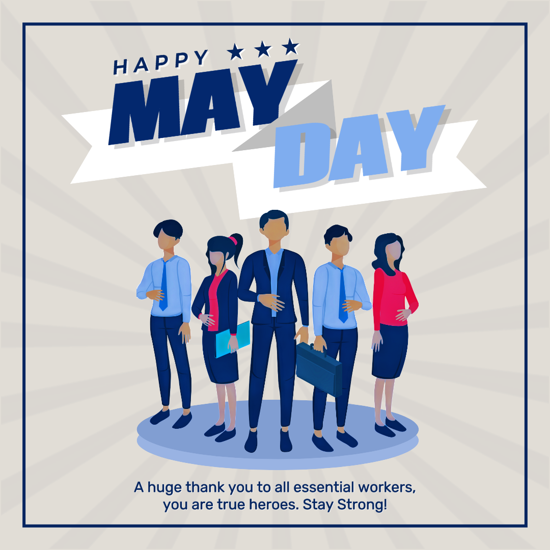 May Day - Poster Kreatif Industri umum / Non-pemasaran Instagram post Gaya kartun