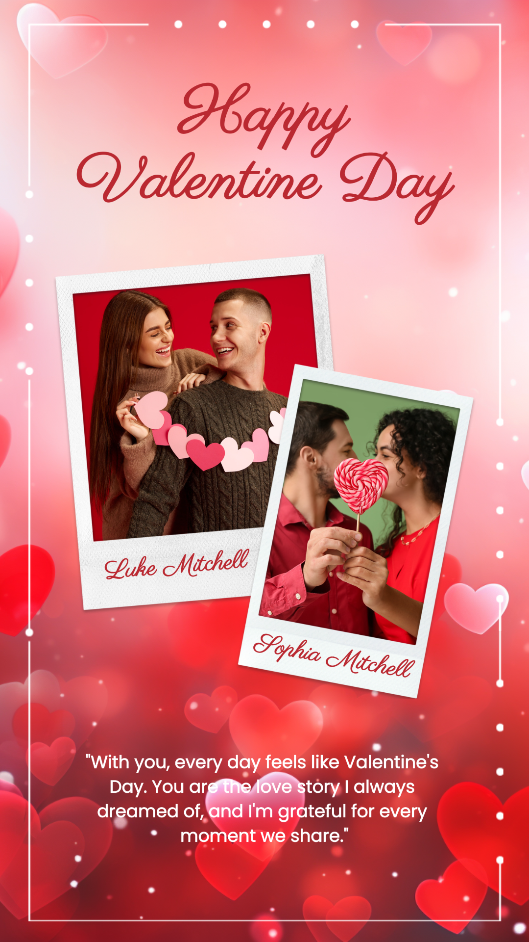 Coleção de memória de foto dos namorados para história do Instagram