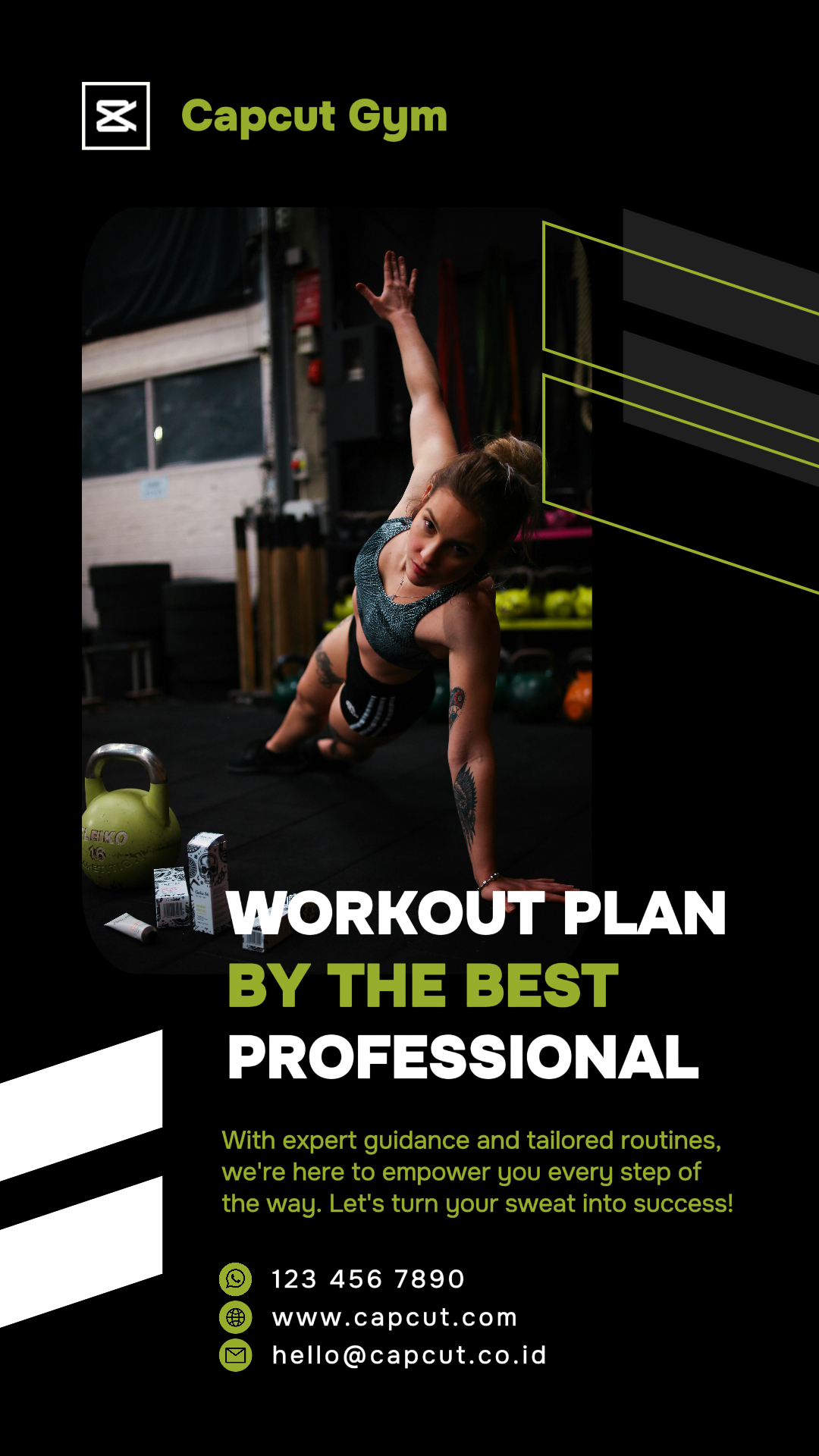 Workout & Gym Plan By Professional Instagram Story