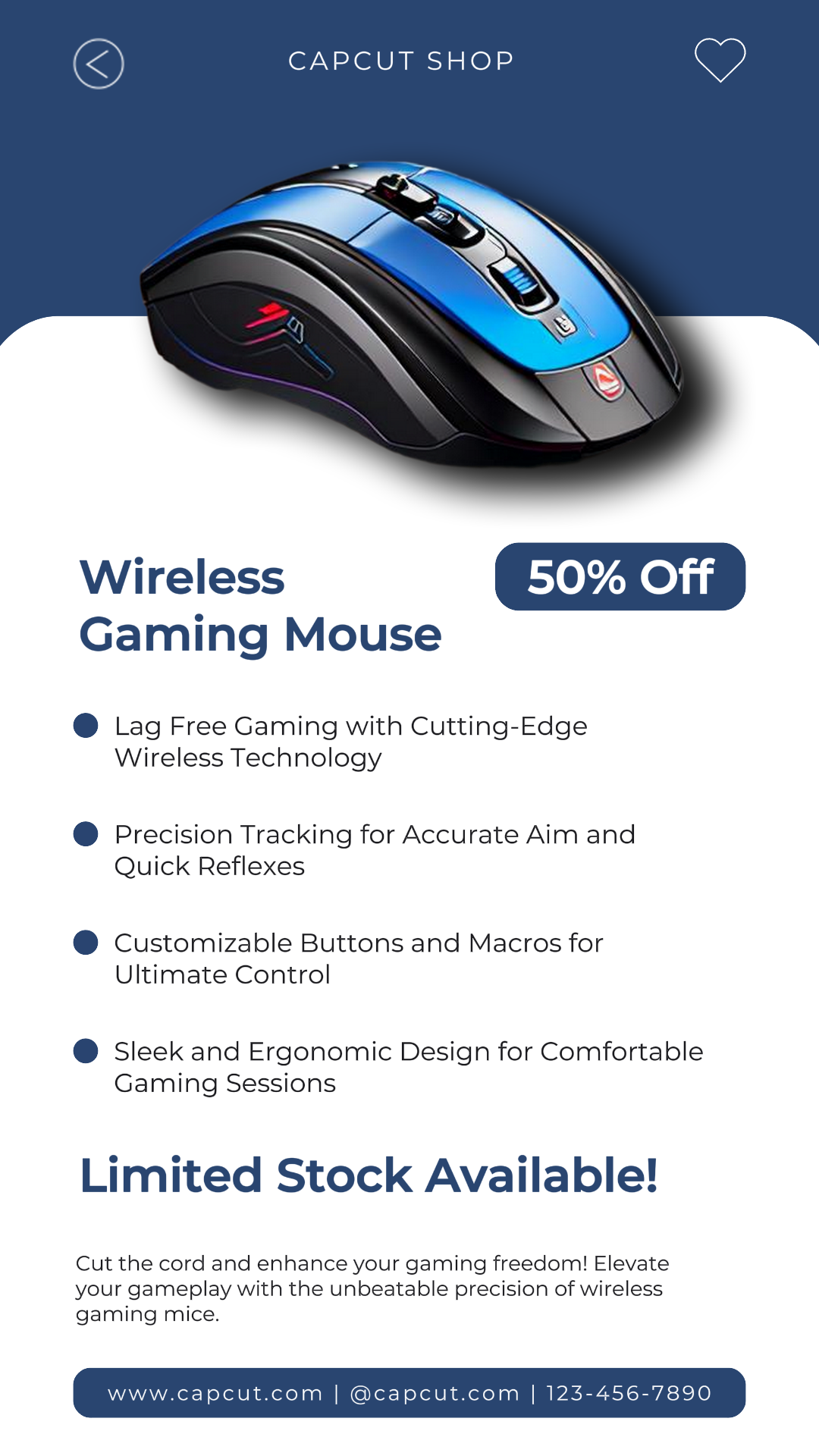 Gaming Mouse Sale Instagram Story