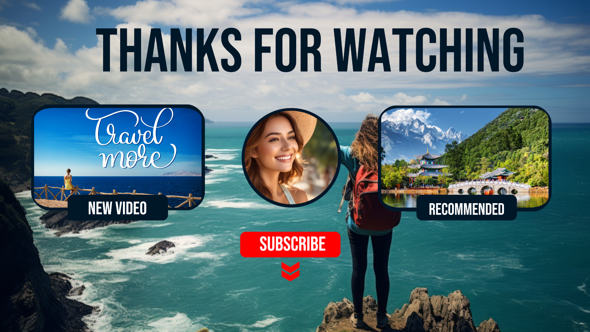 Nicht-Marketing Reise Vlog Youtube Endscreen