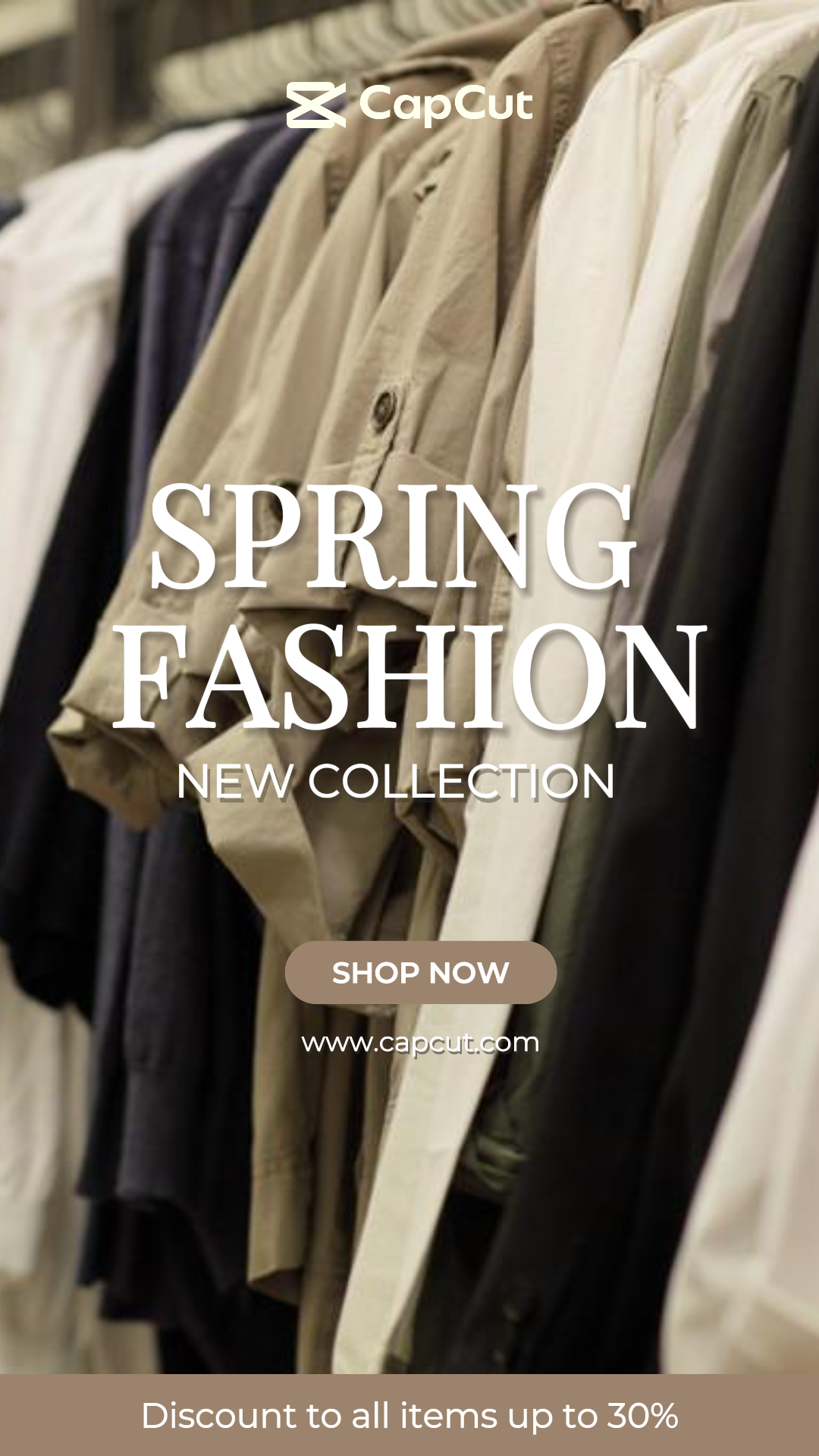 Lancement de produit de mode printanière marron