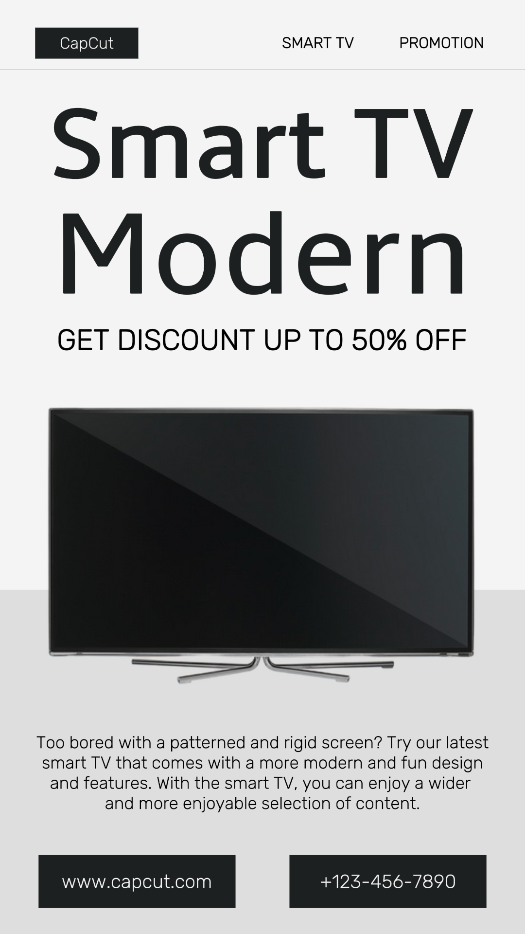 Smart Tv Produktförderung Moderne Instagram Story