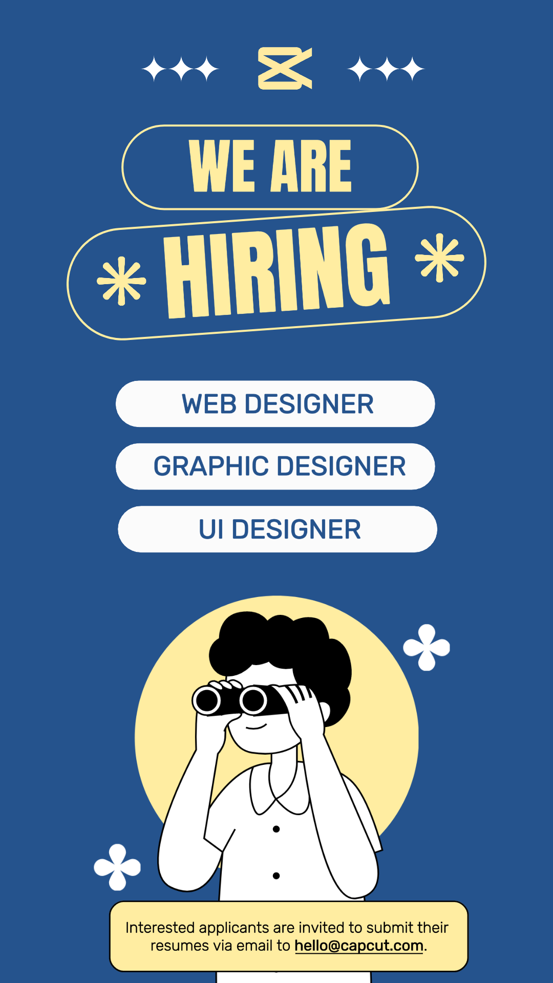 Business and office Marketing poster Instagram blue & yellow