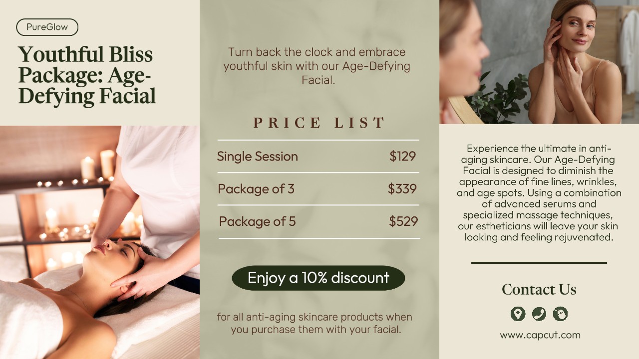 Personal Care Facial Promotion Thumbnail Youtube