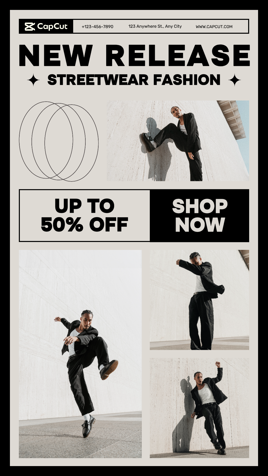 4 Image multi-produits Mode streetwear