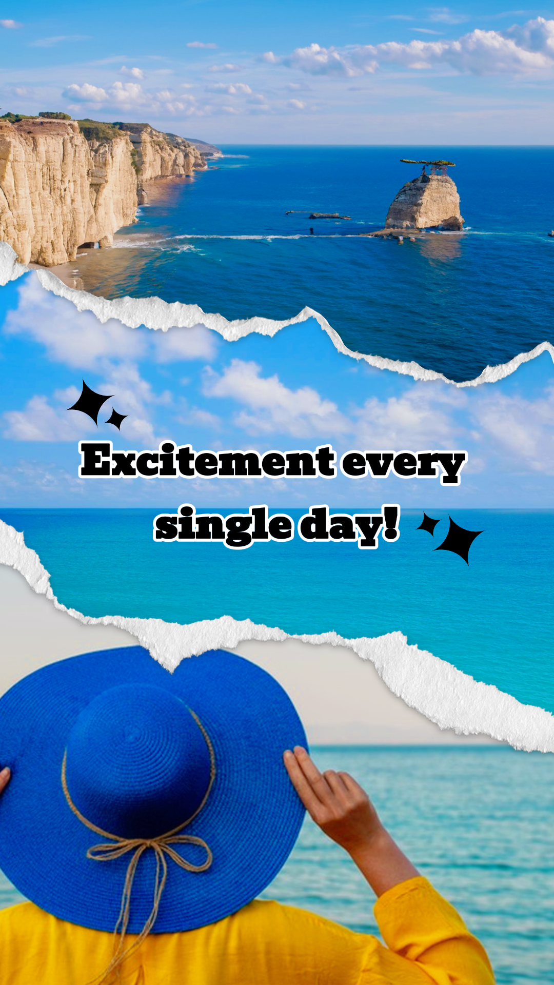 Tiktok Vlog quotidien bleu