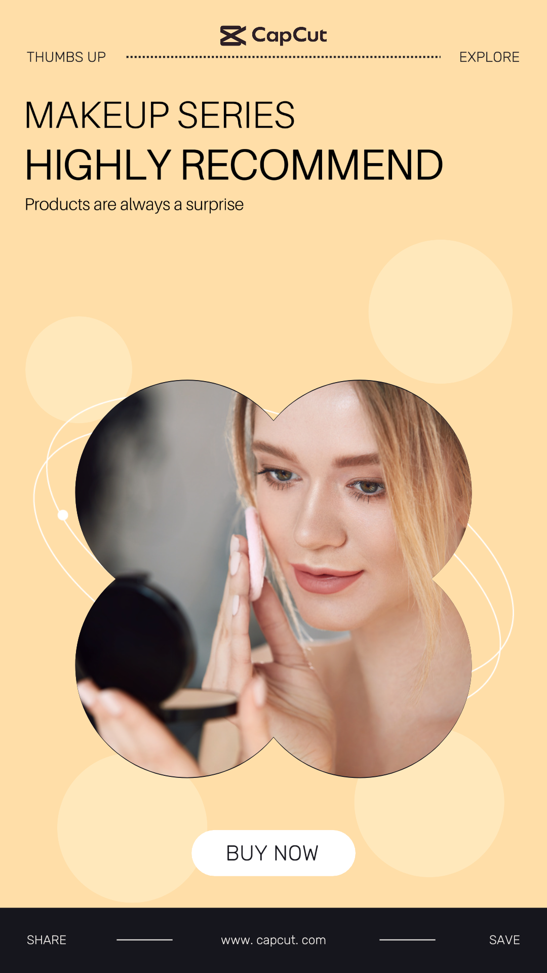 Belleza y cuidado personal Apoyo de Blogger Serie de maquillaje Reducción de peso