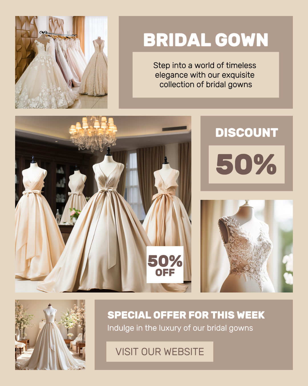 EXHIBICIÓN DEL VESTIDO DE NOVIA DE MODA