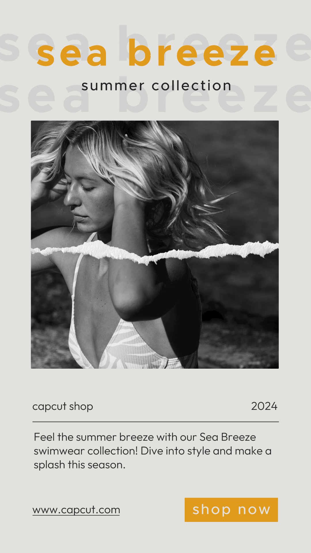 Affiche de marketing vestimentaire Style accrocheur