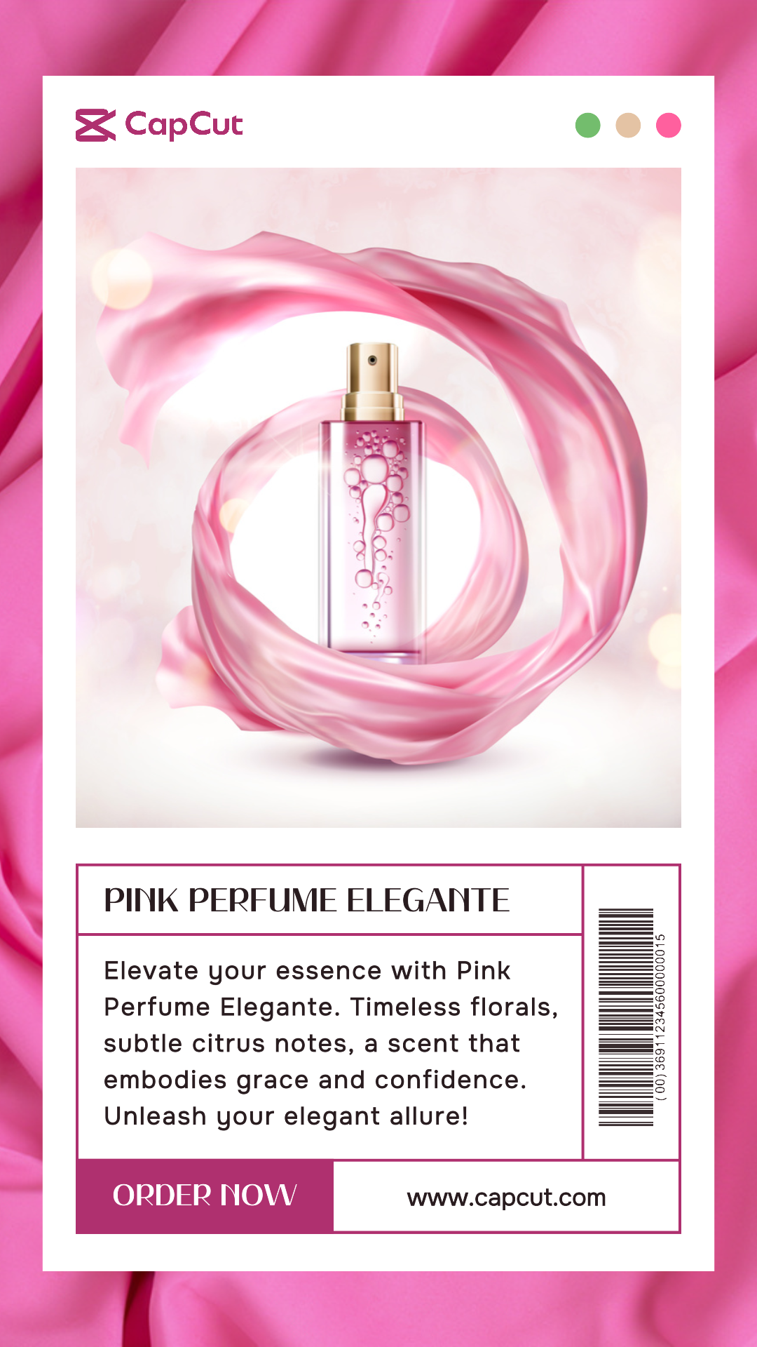 Pink Parfum Elegante Promosi Instagram Story