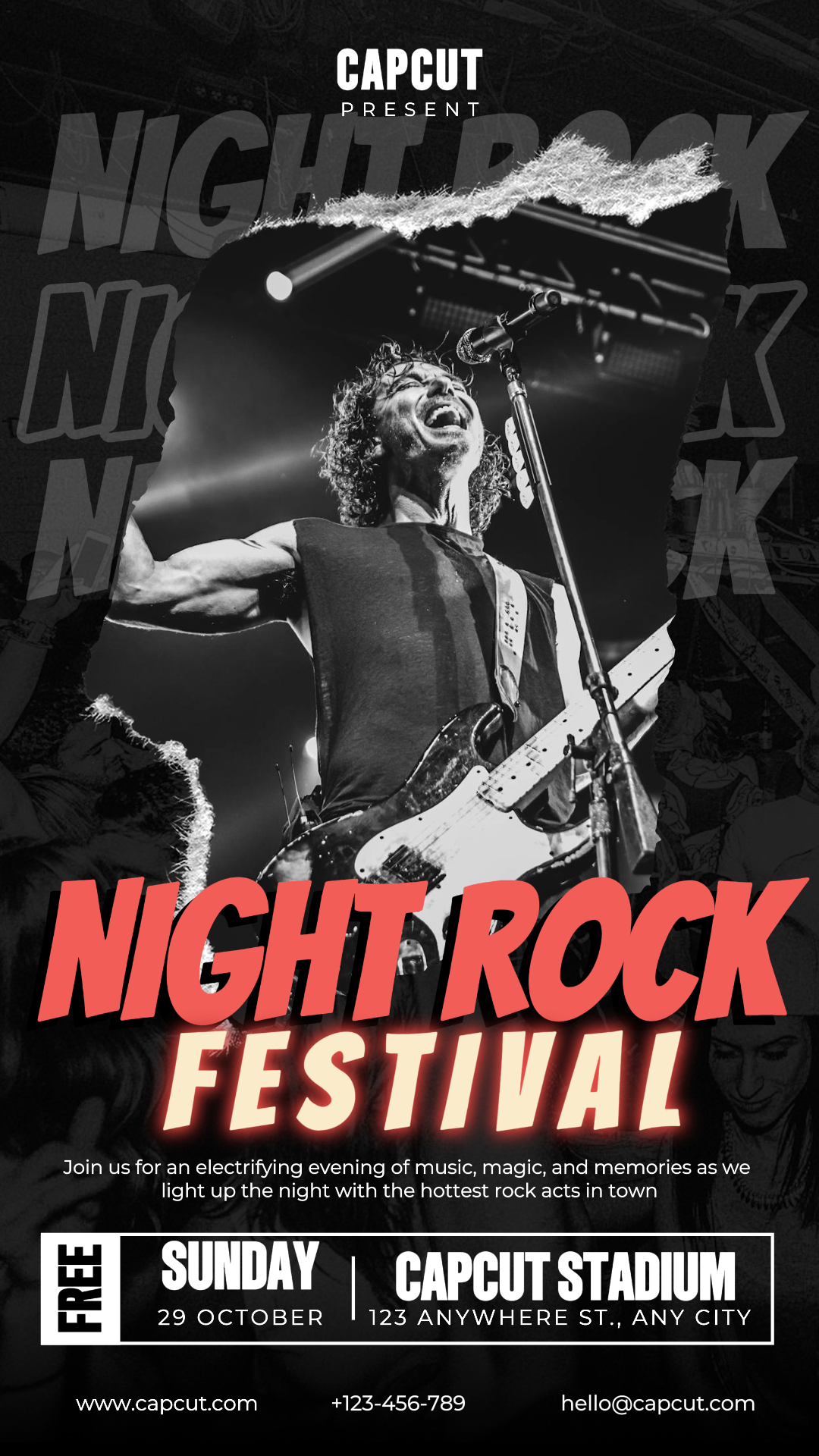 Entertainment Music Night Festival Historia de Instagram