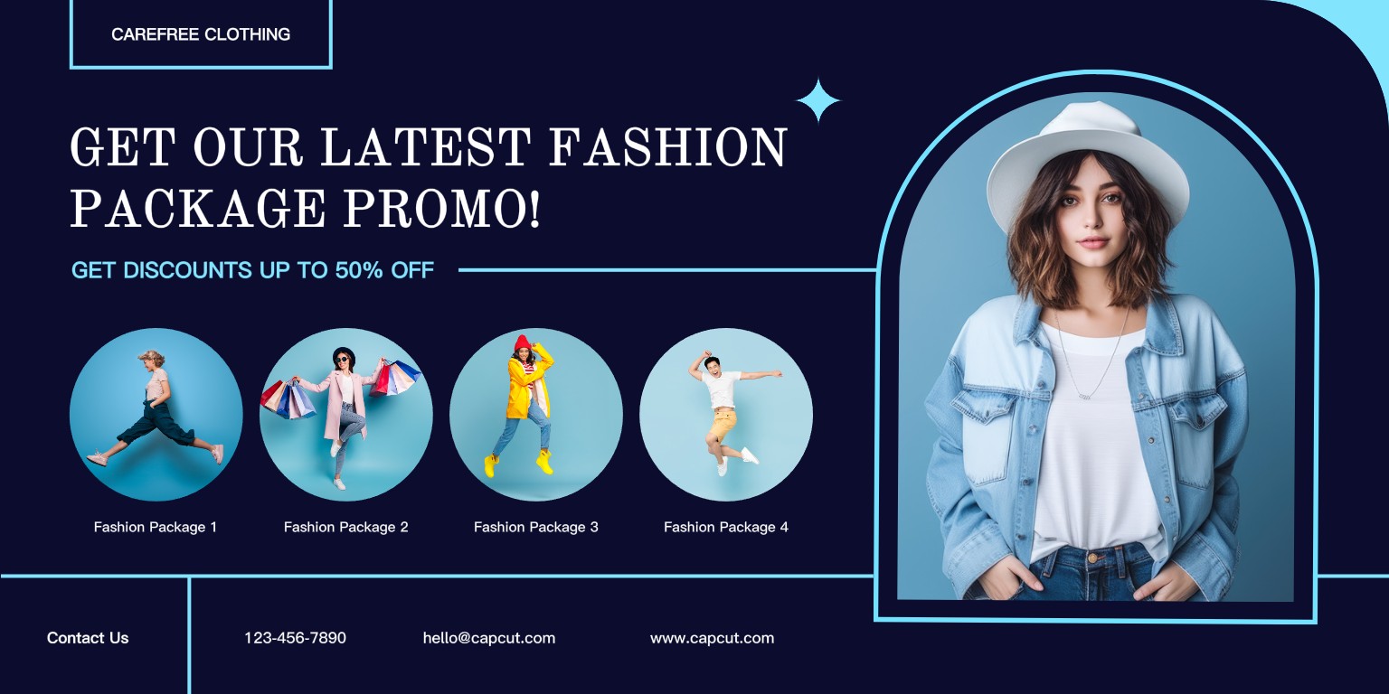 Promoção de Pacotes de Moda LinkedIn Company Banner