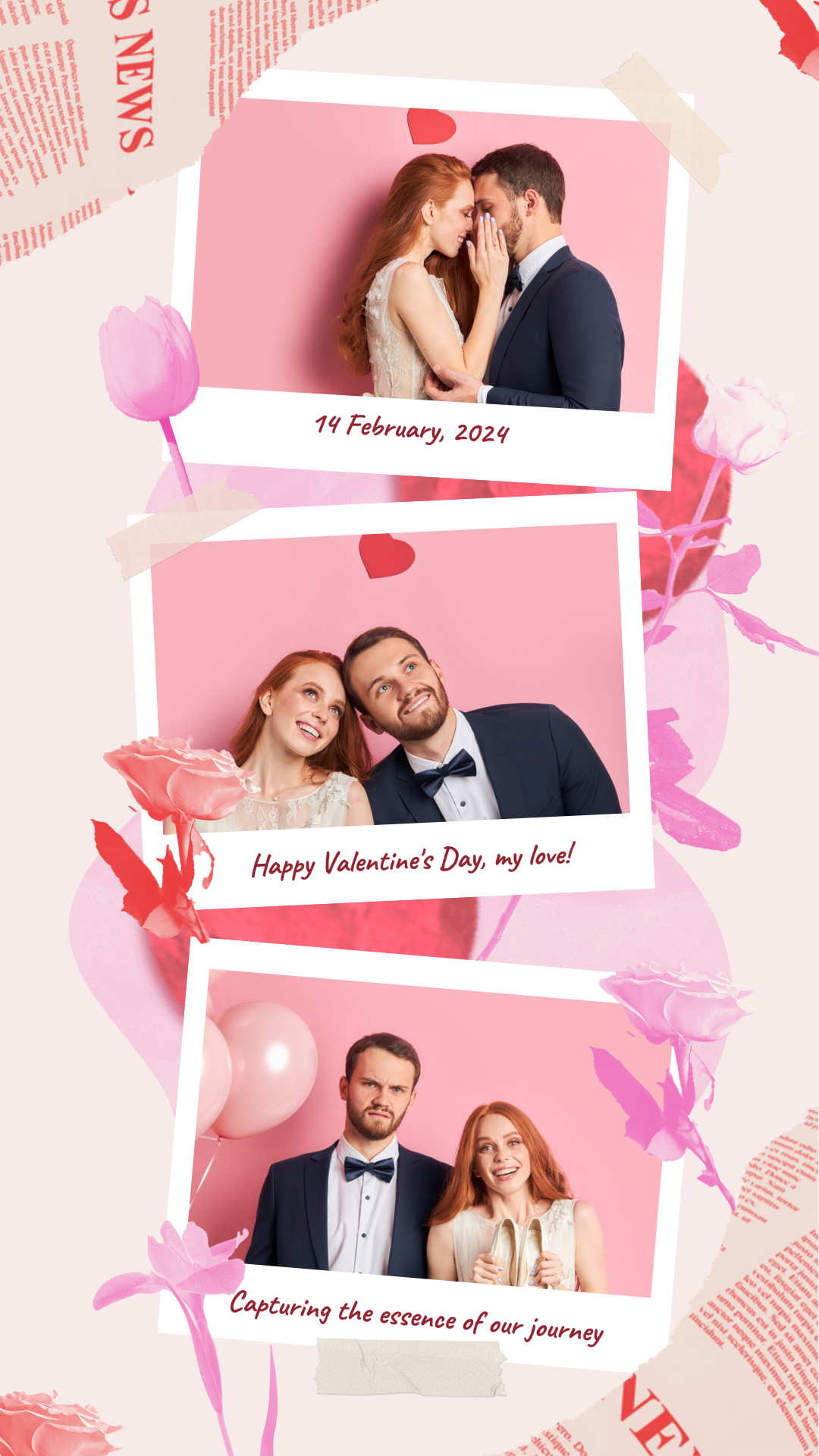 Recuerdo De Fotos De San Valentín Historia De Instagram