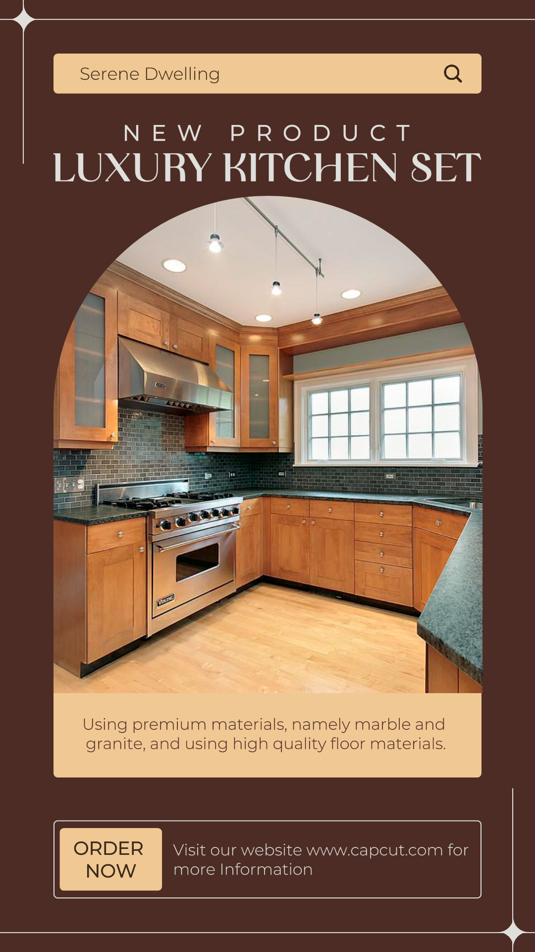 Kitchen Set Product Display Instagram Story