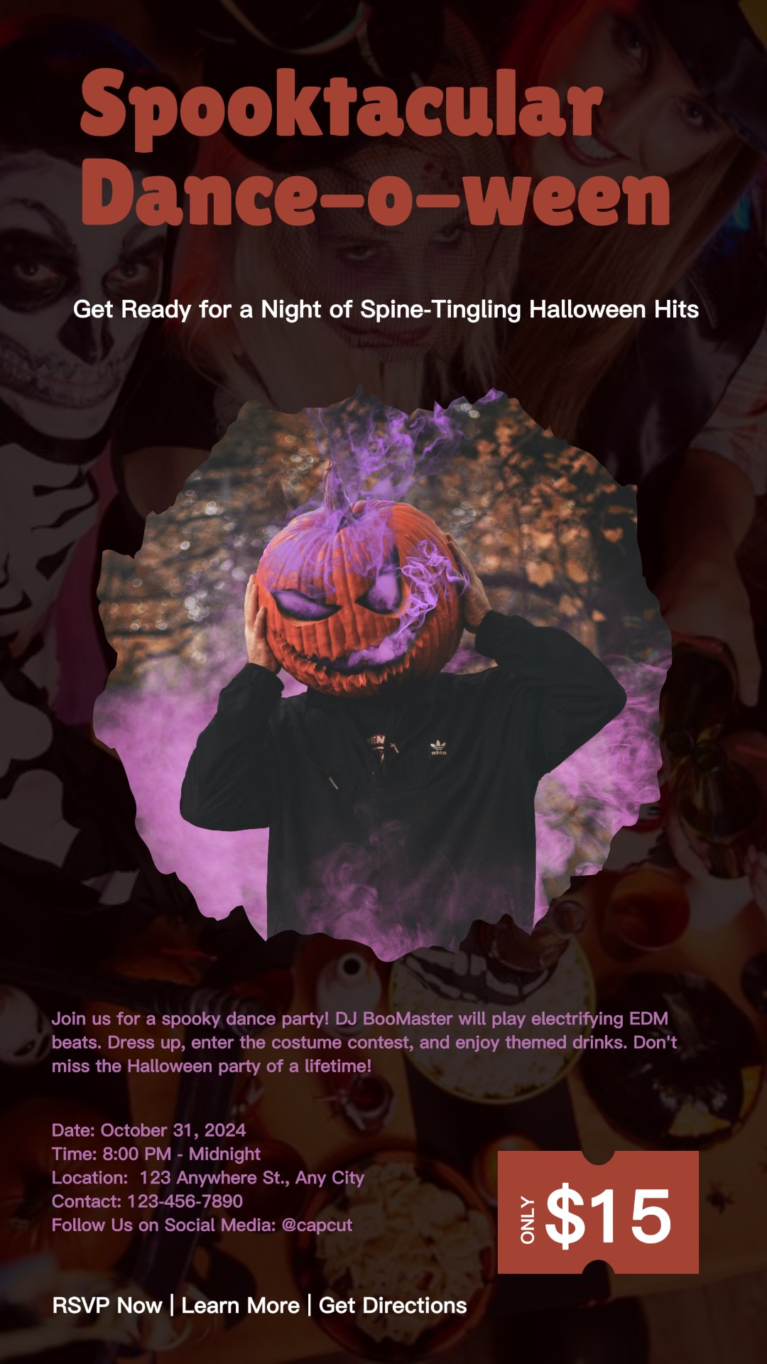 Halloween-Tanz-Event Instagram Story