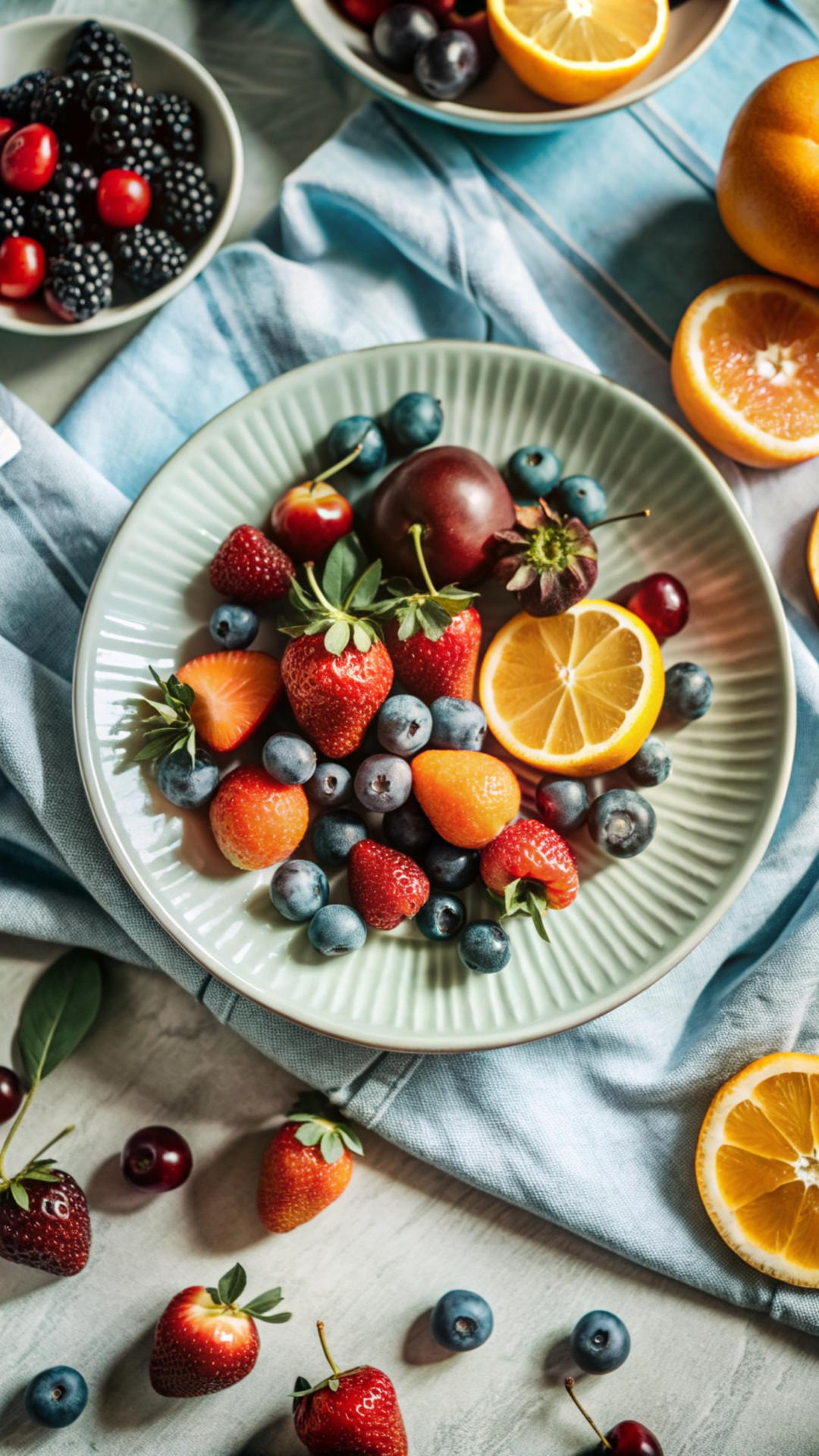 Wallpaper kretif poster Instagram Story buah