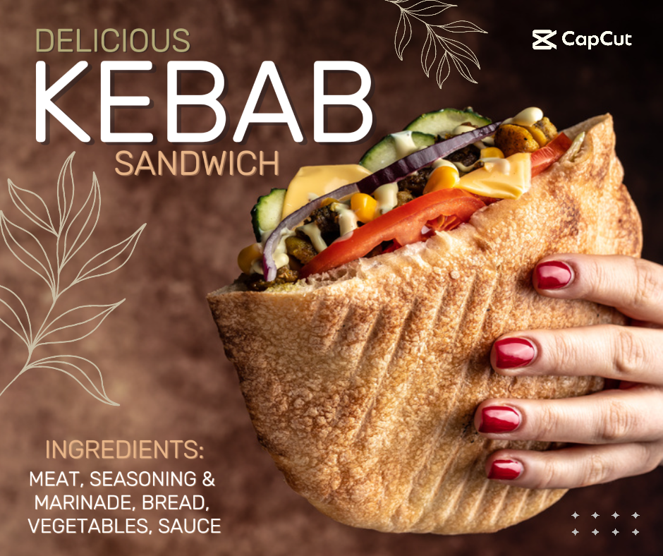 Food and beverage Delicious Kebab Sandwich