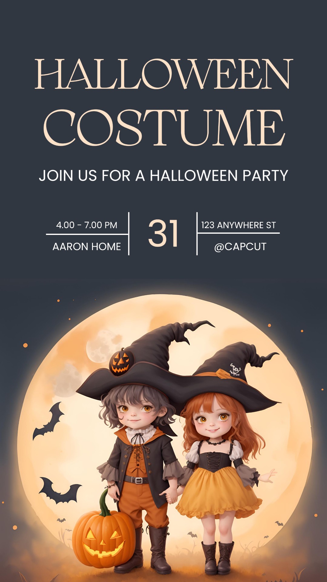 Ilustración De Fiesta De Disfraces De Halloween Historia De Instagram