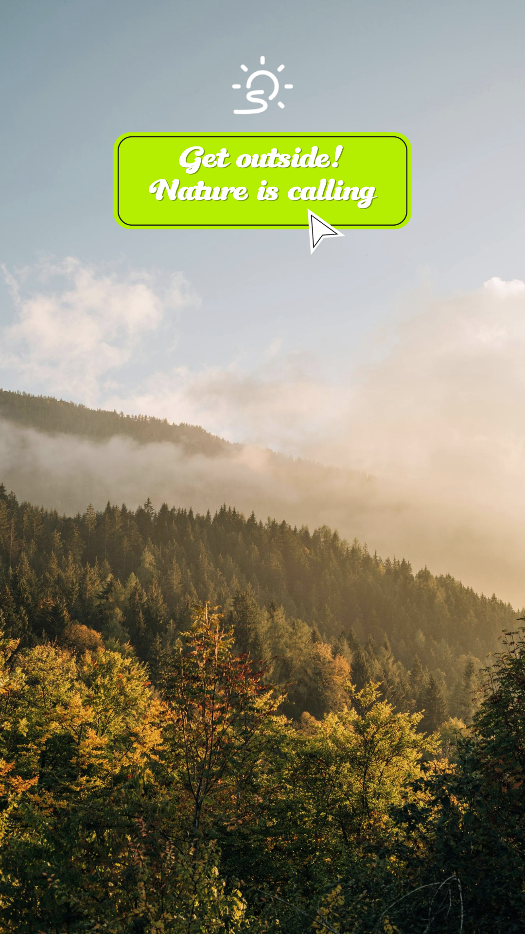 Fondo de pantalla cartel creativo naturaleza verde