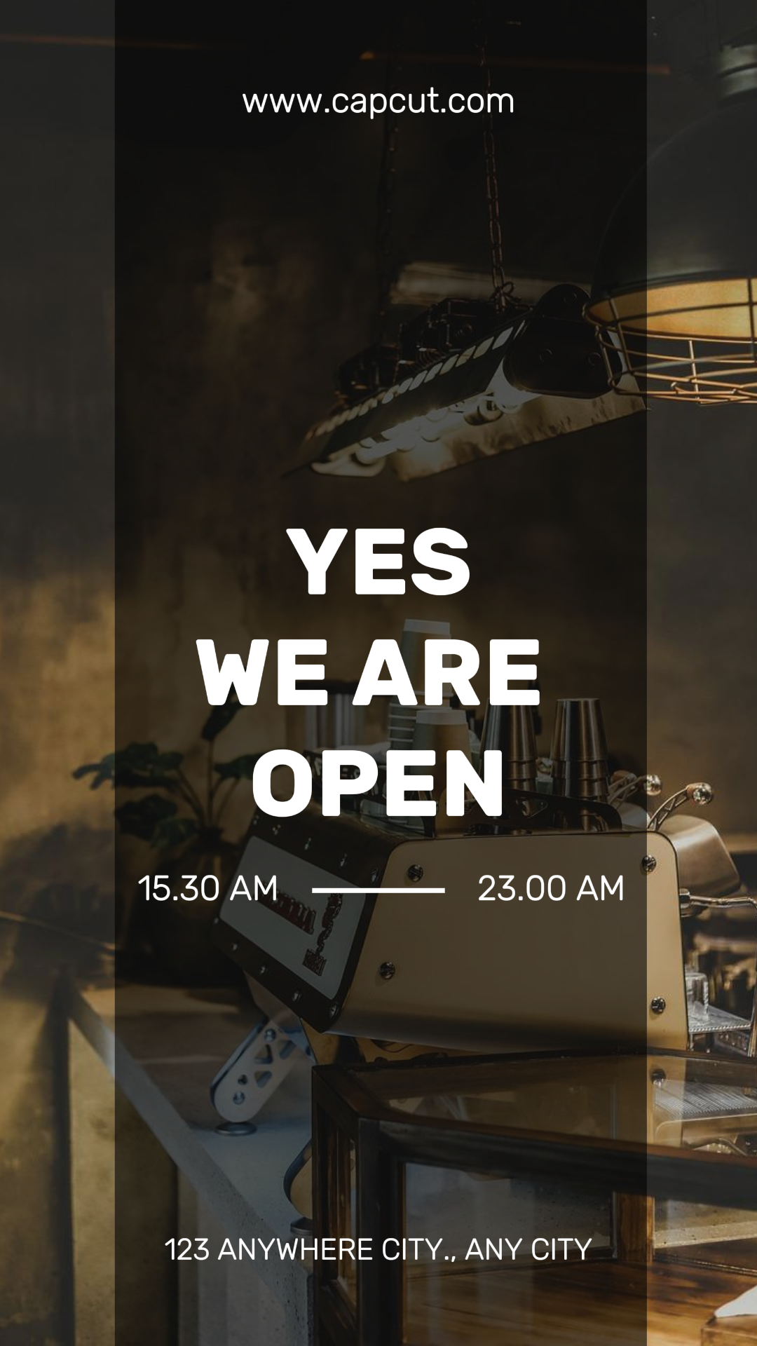 Business und Office Marketing Poster Instagram Story Schwarz und Weiß