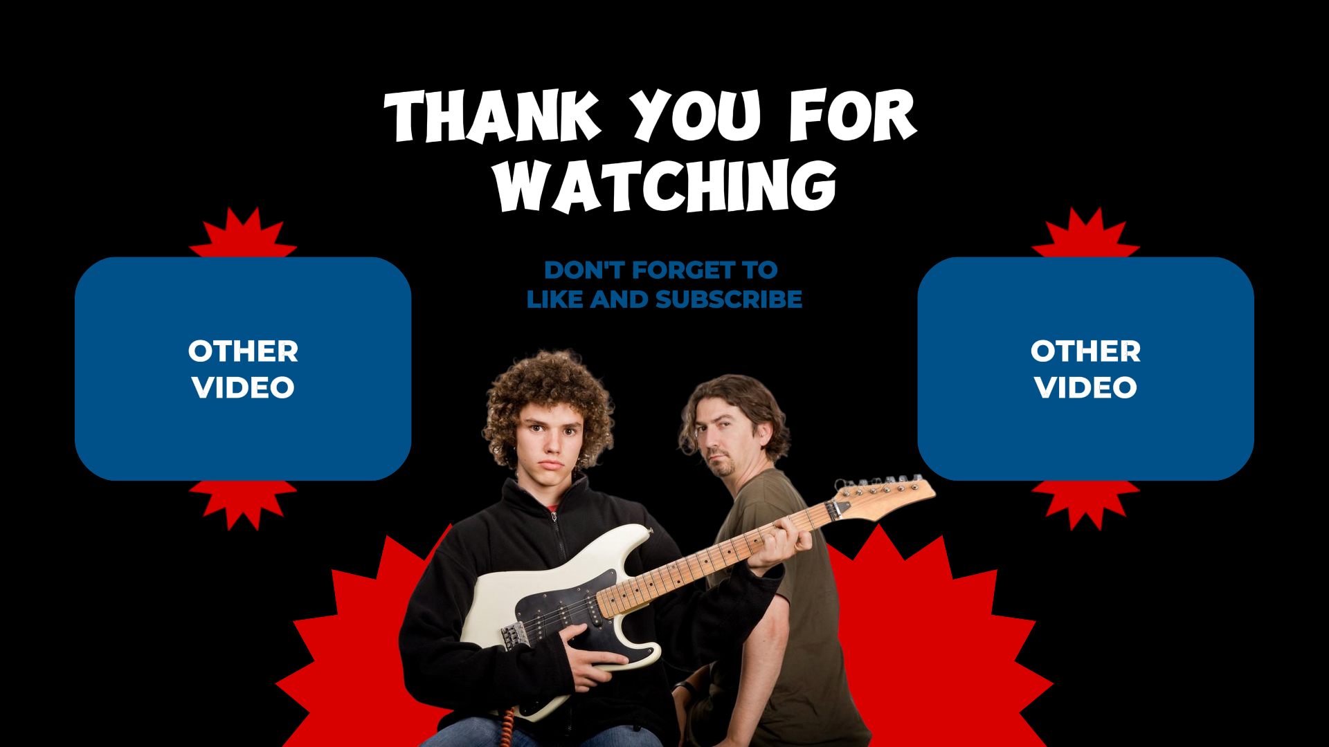 Canal de música de tela final do Youtube sem marketing