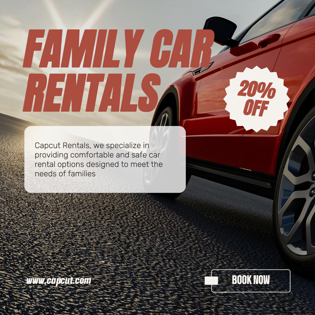 Carros Marketing Poster Família Aluguel de Carros Promoção Instgram Post