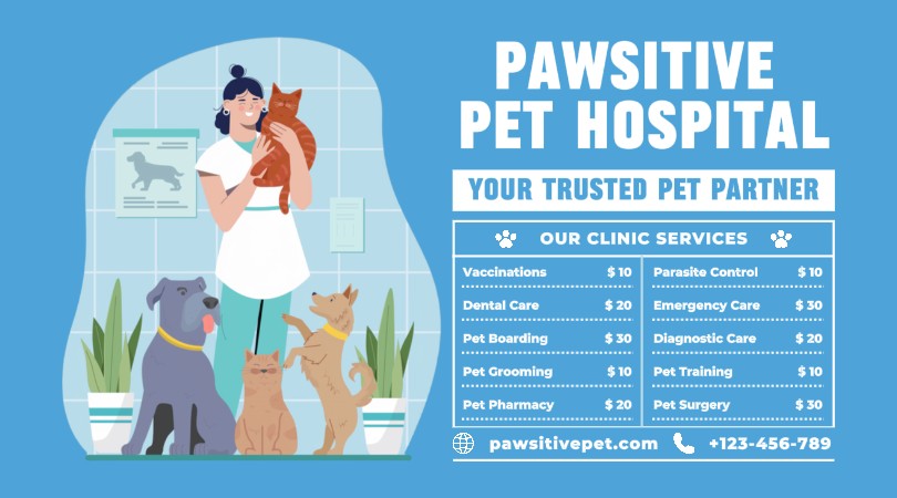 Pet Hospital Clinic Services Facebook Ads | Redação Publicitária