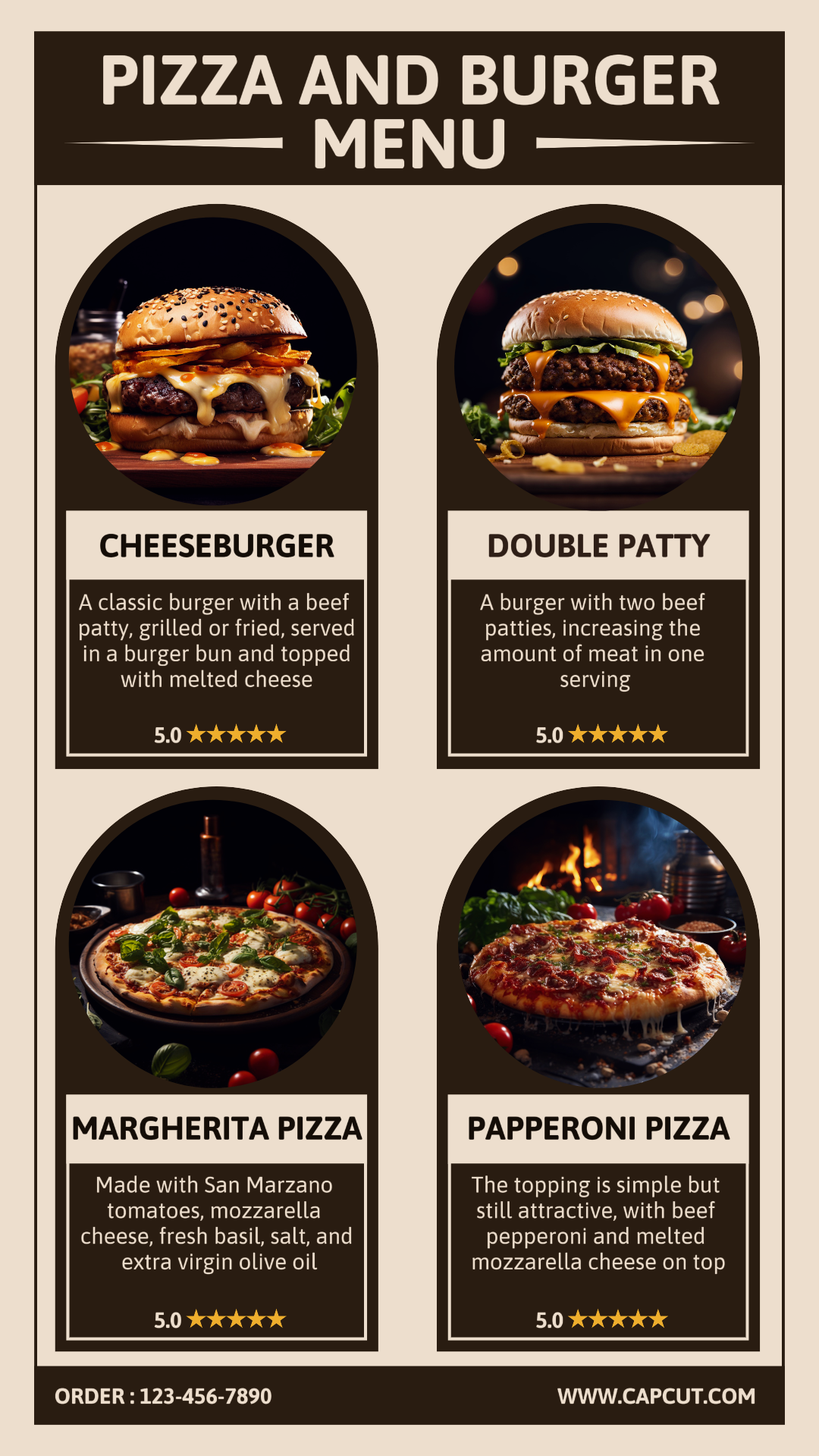 Plantillas De Pizza Y Hamburguesa Promociones Historia De Instagram