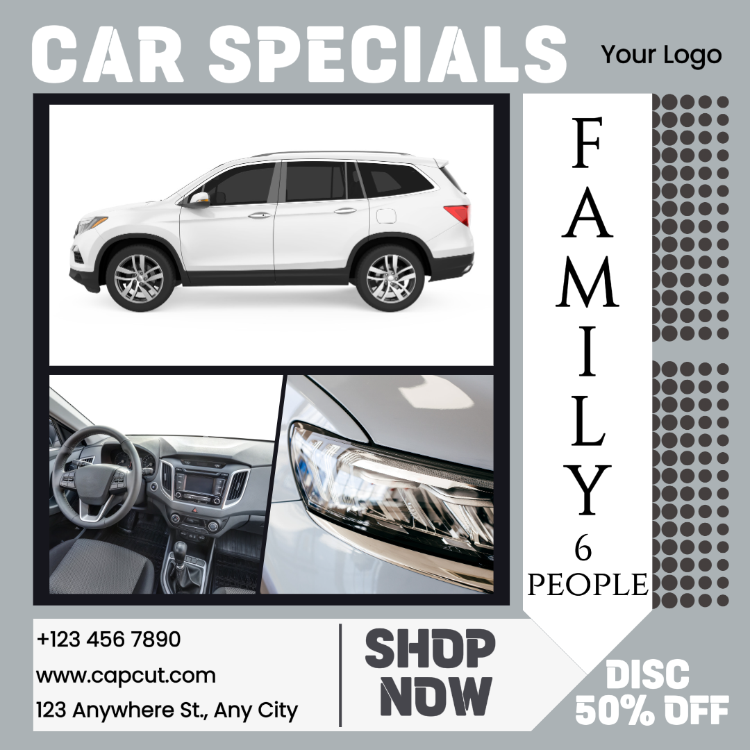 Mobil - Poster Pemasaran Instagram Post Mobil Keluarga