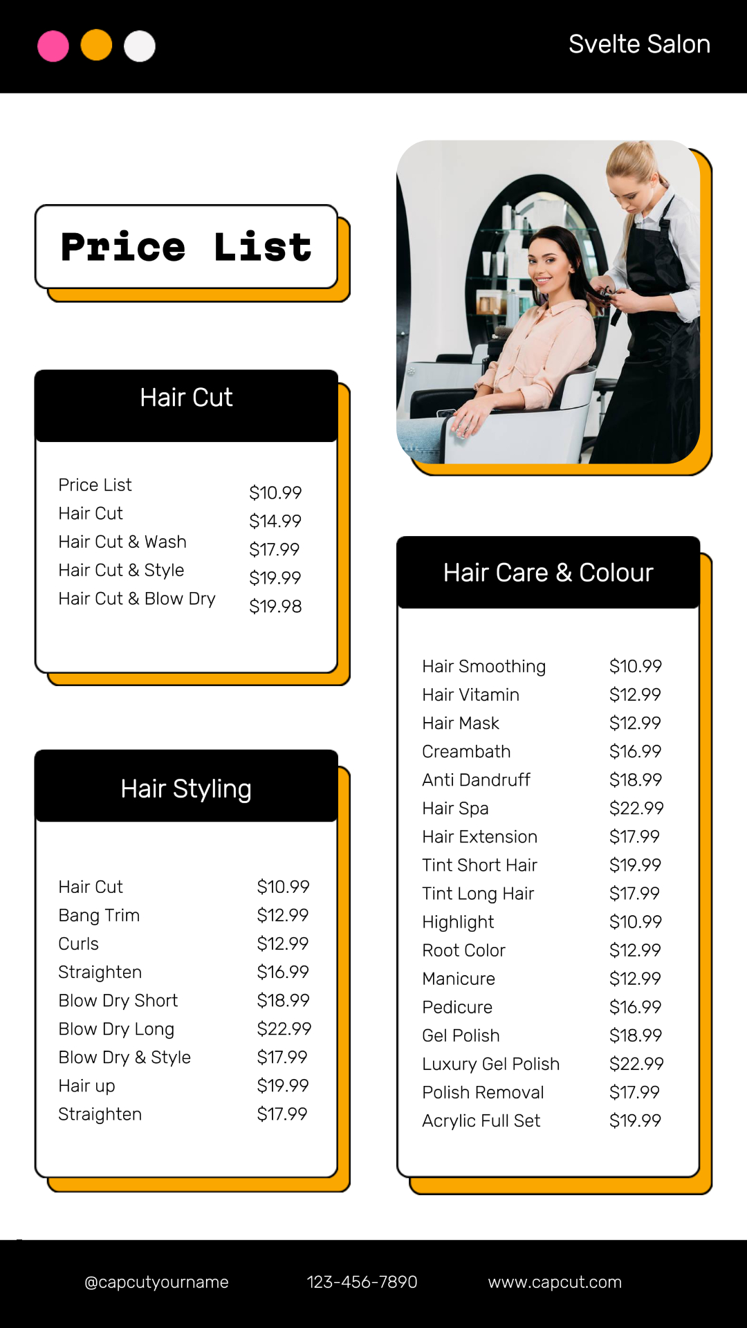 Daftar Harga Salon Perawatan Kecantikan Kisah Instagram