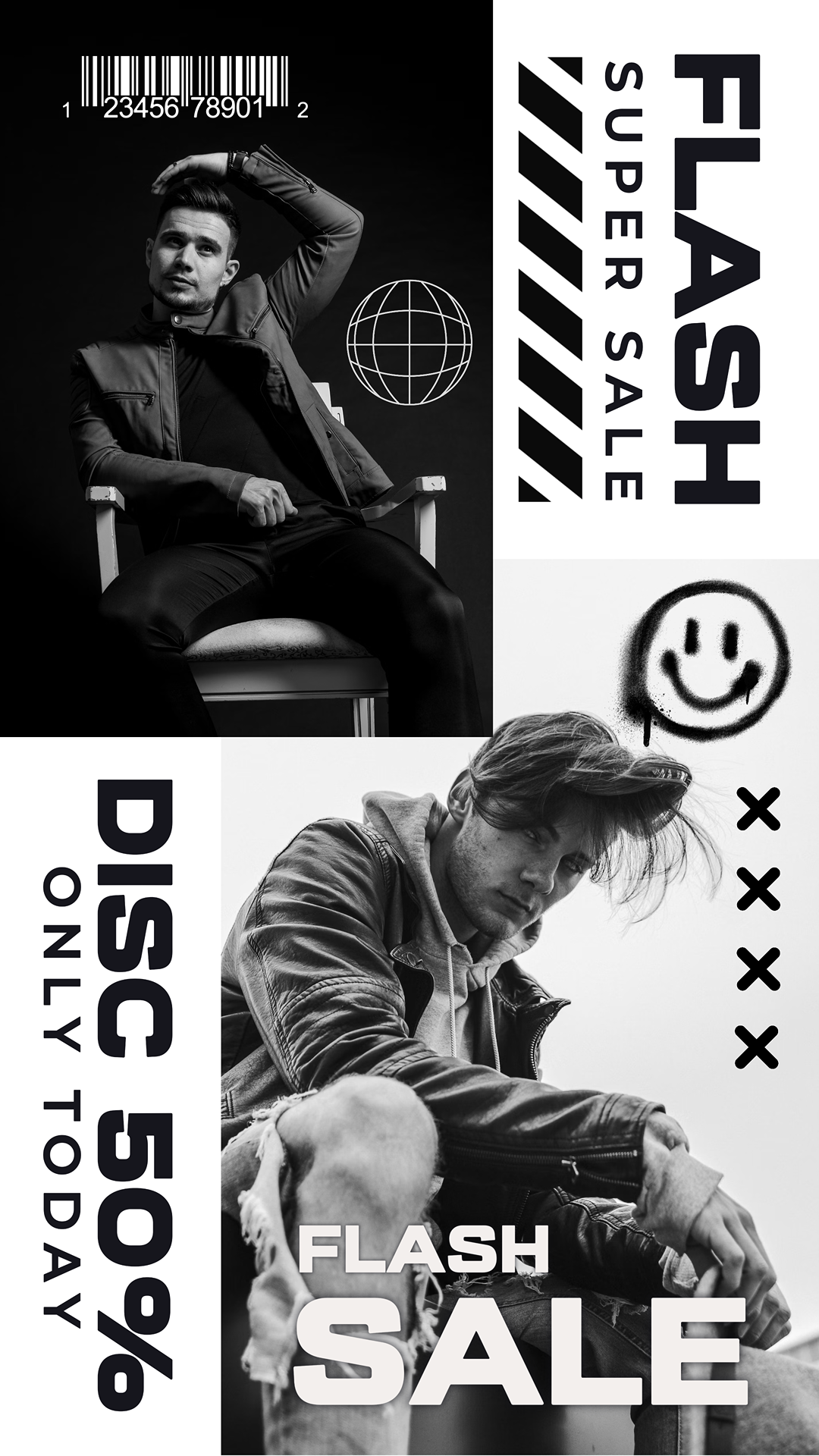 Ropa y zapatos Cartel de marketing Moda