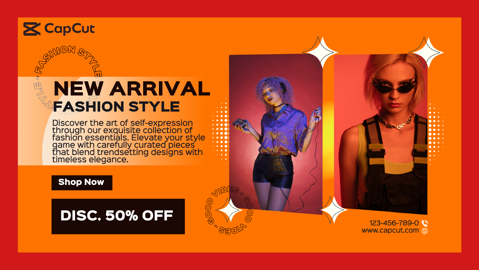 Fashion Style Sale Promotion Facebook Cover