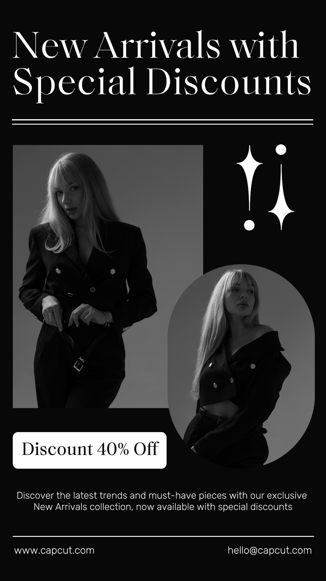 Pôster de marketing de roupas e sapatos Moda Instagram Story Minimalist