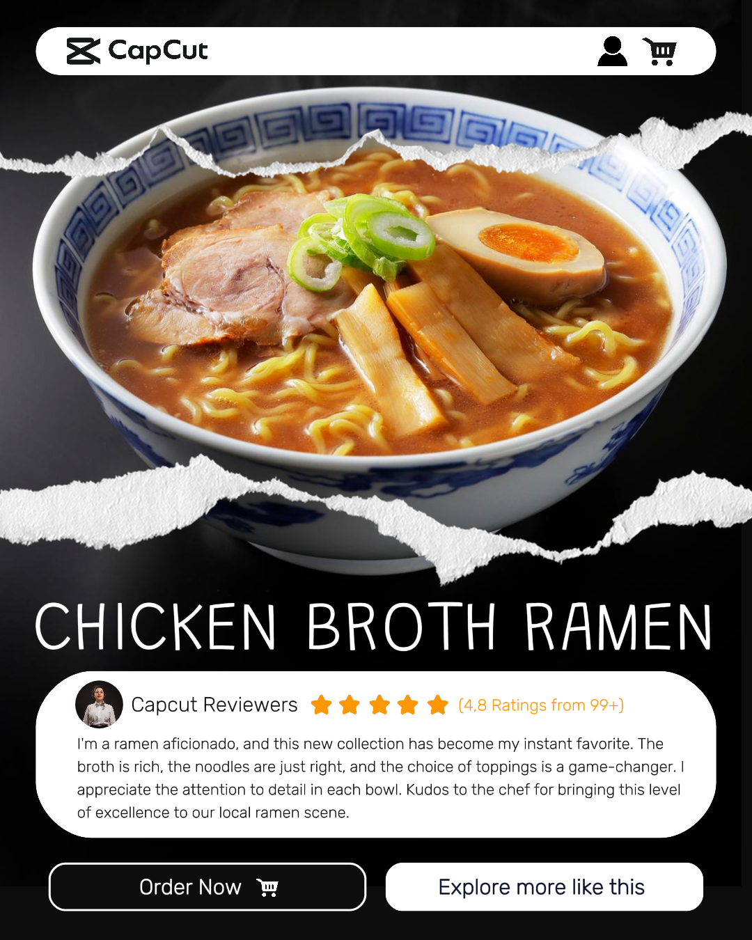 food and beverage chicken ramen product review